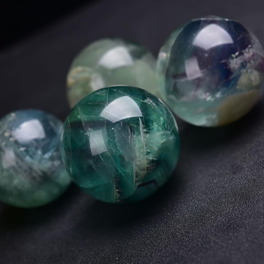 4-5CM/1.58-1.97inch Natural Fluorite Crystal Ball Hand Polished Fluorite Sphere Decorative Sphere