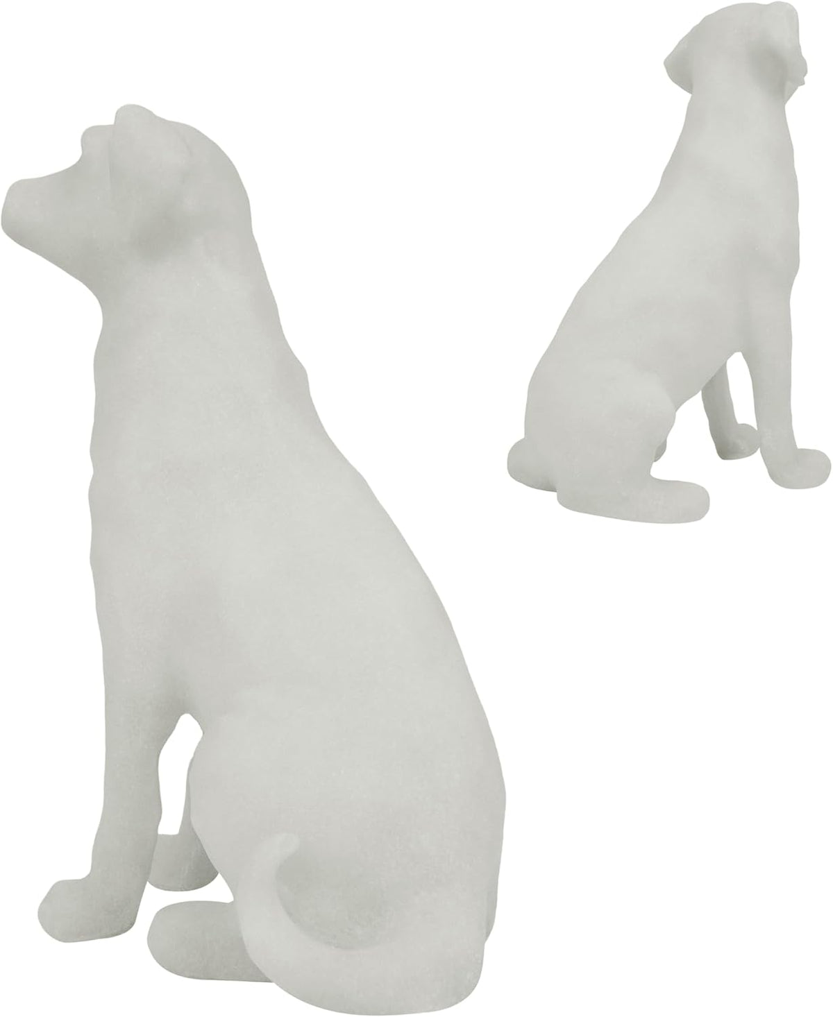 The Labrador Sculpture 11.5x7x5.5 inches, Dog Statues for Home Decor Accents, White Lab Retriever