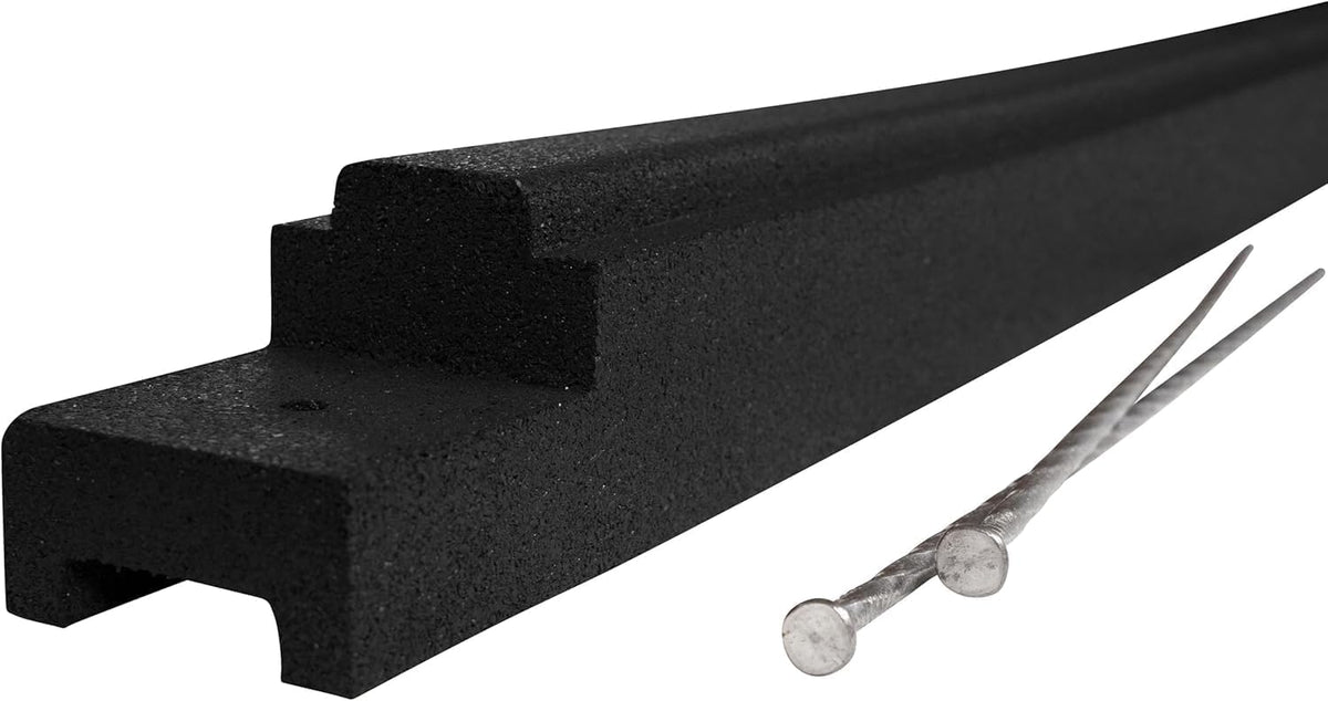 Playsafer Rubber Playground Border Edging Kit, 6' Flexible Heavy Duty Rubber Interlocking