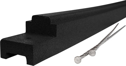 Playsafer Rubber Playground Border Edging Kit, 6' Flexible Heavy Duty Rubber Interlocking