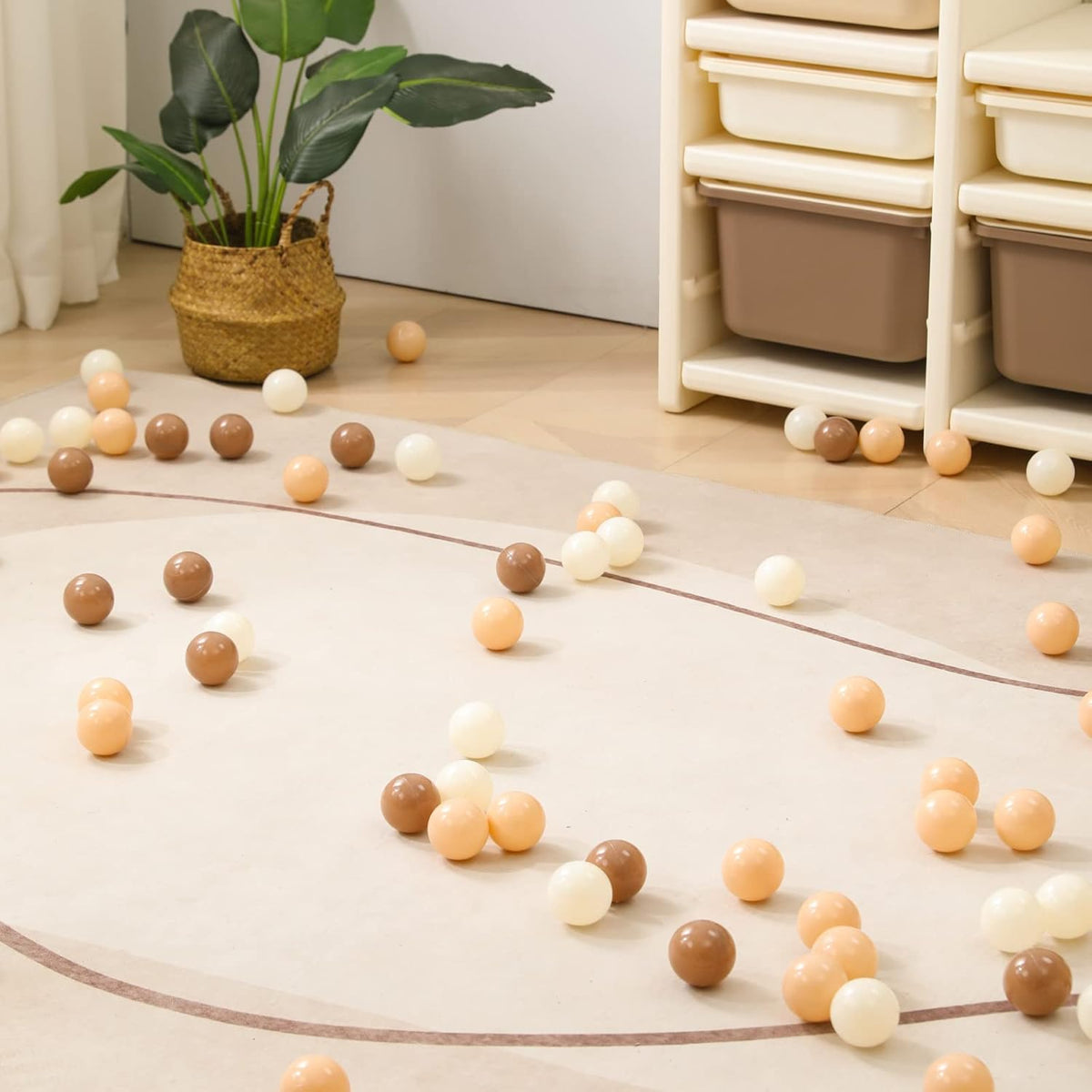 TRENDPLAY Plastic Balls for Ball Pits - Hollow Balls- Safe and Exciting Playtime - Perfect for Baby