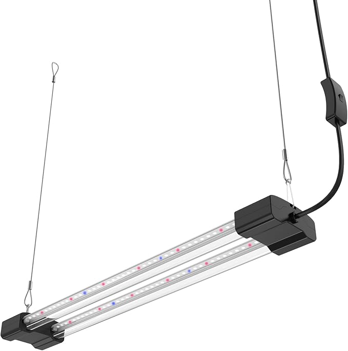 DYMOND BoostGro LED Seed Starter Grow Light Full Spectrum Linkable 5000k Daylight + 660nm Red +