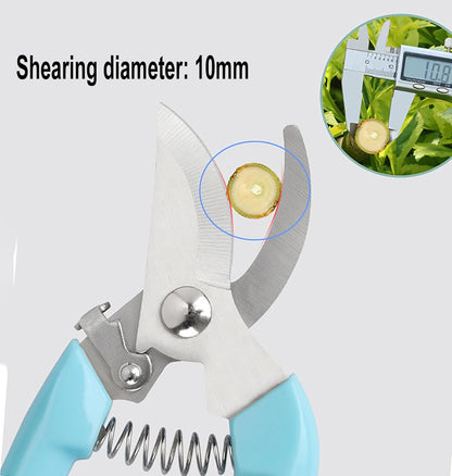 Blue Garden Flower Shears Pruning Shears 6.9 inches Scissors Heavy Duty Plant Scissors for Cutting