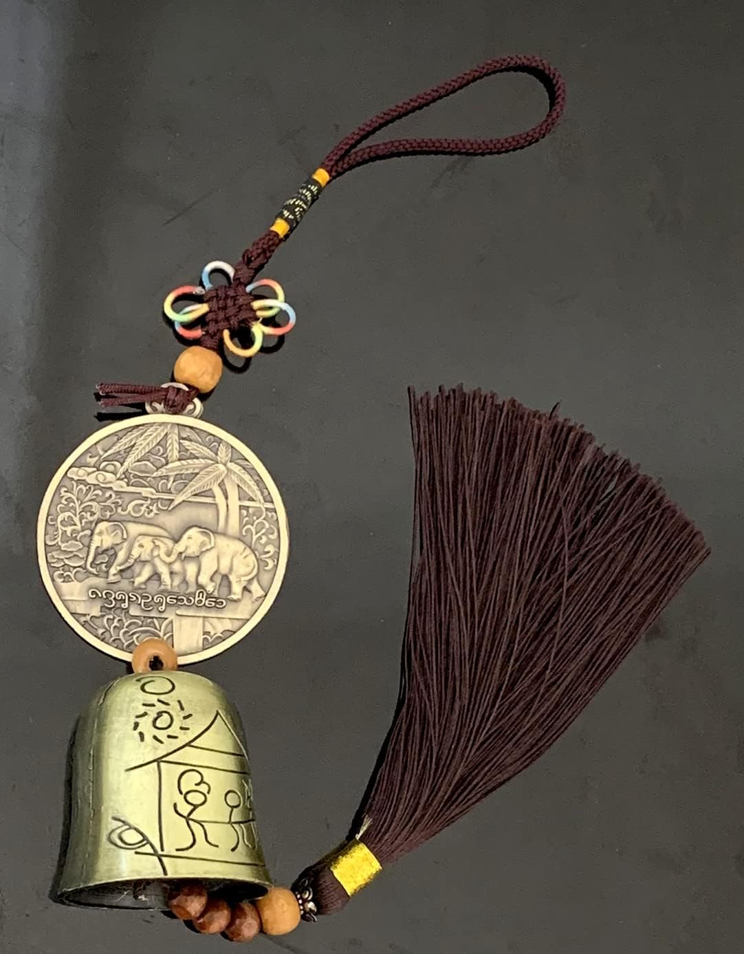 Traditional Lucky Feng Shui Wind Chime Bell Hanging Ornament Decoration for Protection Success