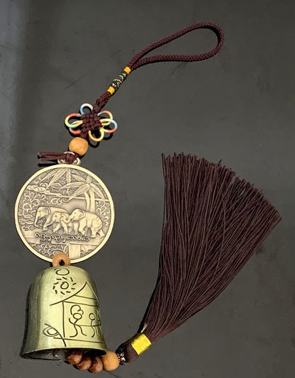 Traditional Lucky Feng Shui Wind Chime Bell Hanging Ornament Decoration for Protection Success