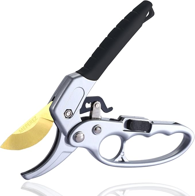 Ultra Sharp Germany Titanium Steel Pruning Shears - Cuts 3X Easier, Weak Hand Arthritis Snips
