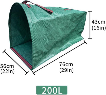 Reusable Lawn & Garden Bags, 3-Pack, Yard Leaf Waste Bags,Large Yard Dustpan-Type Garden Bag for