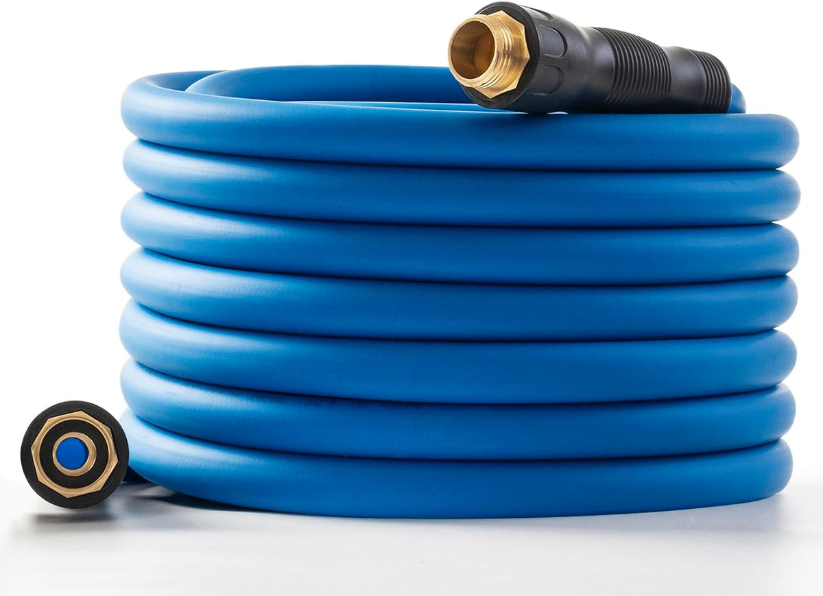 5/8" Hot/Cold Water Hose 50ft, -50℉ To 190℉ Heavy Duty,Flexible,Burst 600 Psi 3/4" Brass Fittings