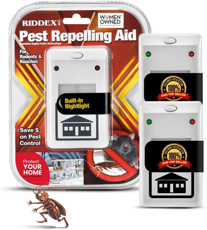 RIDDEX Plus Insect Repellent | Plug in, Mouse Deterrent - Pest Control for Defense Against Rats