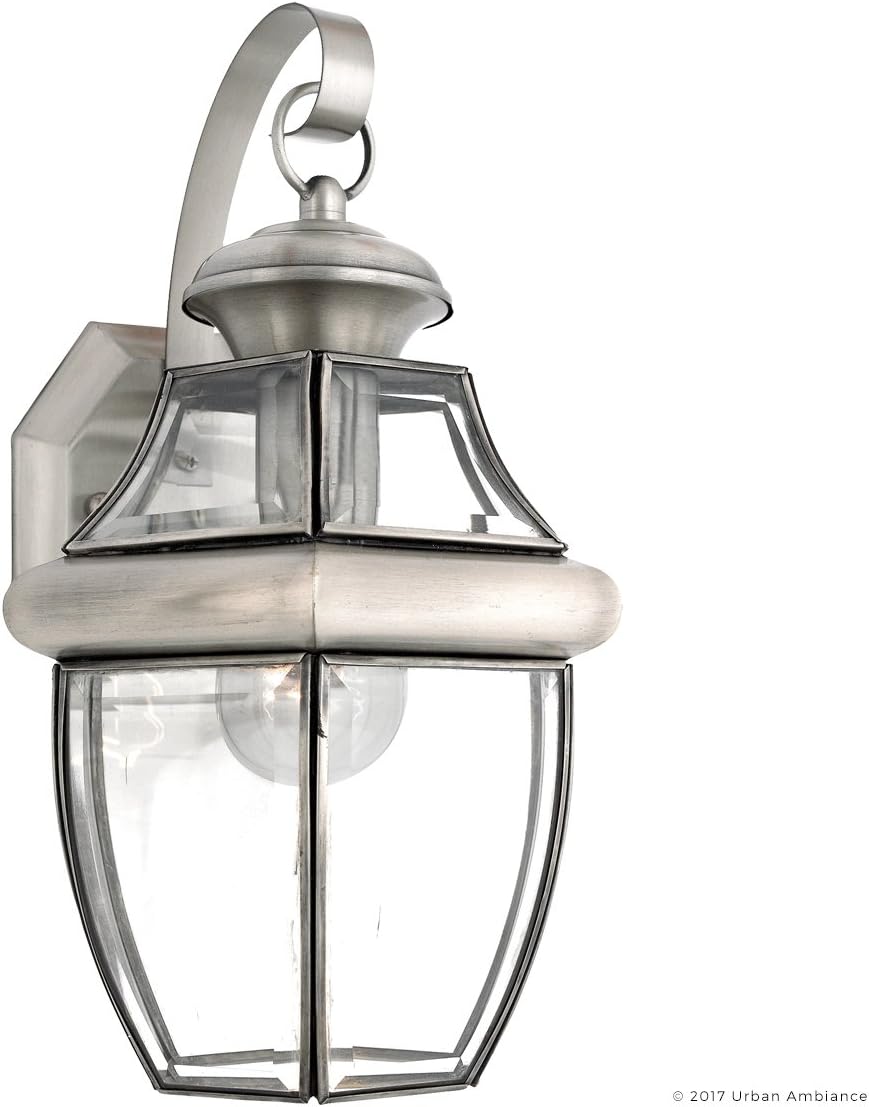 Urban Ambiance Luxury Colonial Outdoor Wall Light, Medium Size: 14" H x 8" W, with Tudor Style
