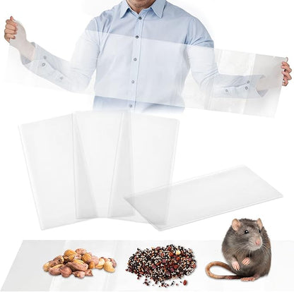 Qualirey 4 Pcs 47 Inch Ultra Large Sticky Mouse Glue Traps Sticky Rat Trap That Work for Rats