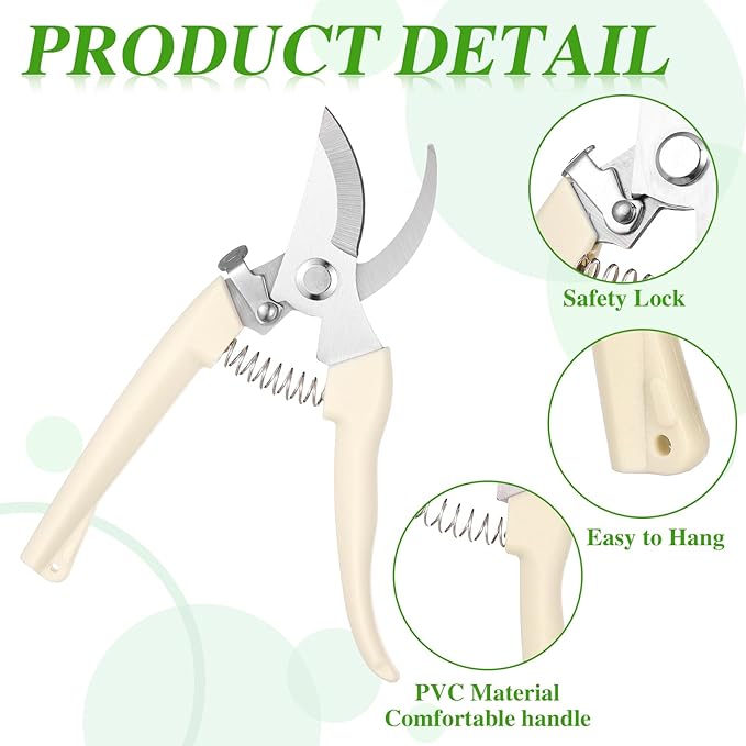 20 Garden Flower Shears Pruning Scissors Heavy Duty Plant Scissors Trimming Garden Clippers Hand