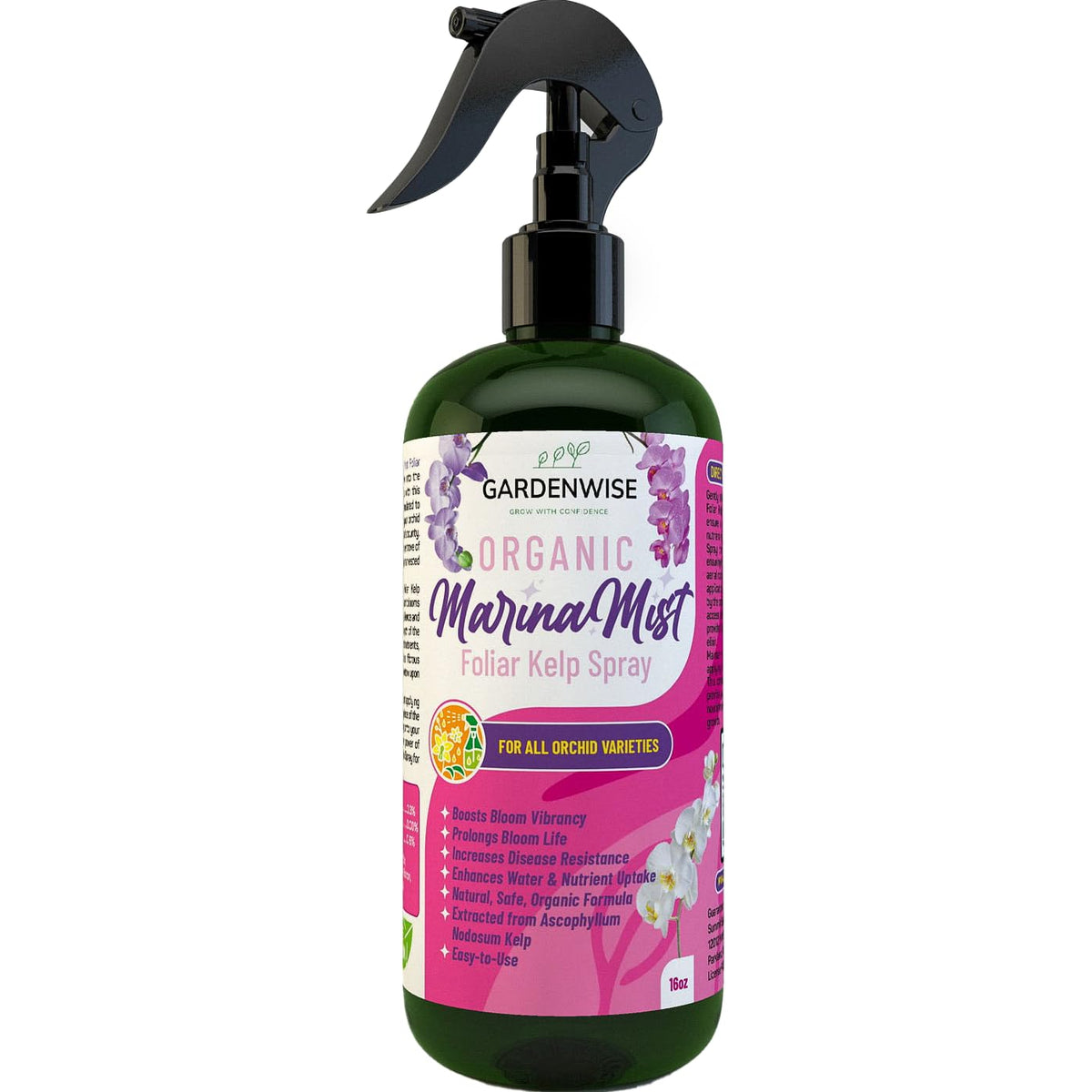 Marina Mist Orchid Fertilizer for Blooming - Orchid Plant Food Mist - Liquid Seaweed Extract for
