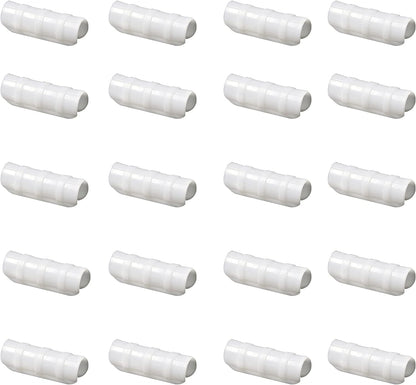 Farm Plastic Supply - Greenhouse Clamp 20 Pack - (4" Long x 1" Wide) - White ABS Clamps for