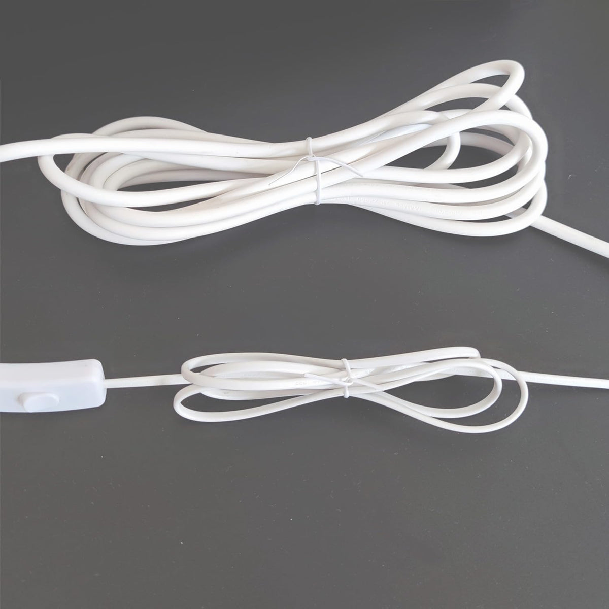 1000 pcs 10 inch White Cable Twist Ties Plastic Twist Ties with Rugged Metal Innercores Reusable