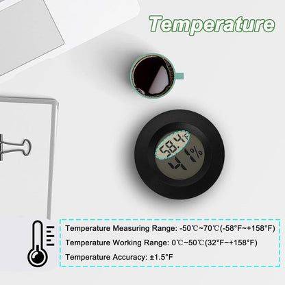 Mini Hygrometer Digital Thermometer Humidity Meter Hygrometer Thermometers Indoor/Outdoor Humidity