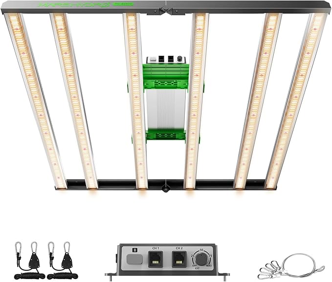 MARS HYDRO 2025 New Version FC-E4800 Foldable LED Grow Light 4x4ft Full Spectrum Grow Light Bar