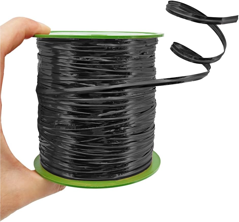 HAHIYO 350Yards/1050Feet/320M Black Metal Twist Ties for Bread Candy Coffee Plant Garden Cellophane