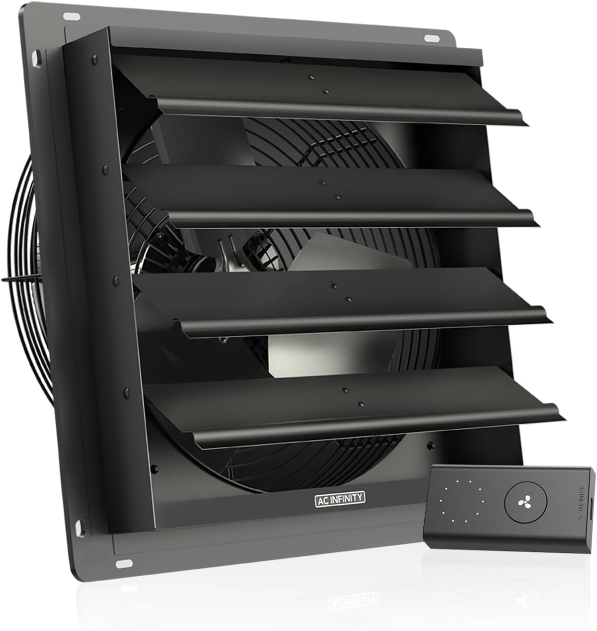 AC Infinity AIRLIFT S14, Shutter Exhaust Fan 14” with 10-Speed Controller, EC Motor - Wall Mount