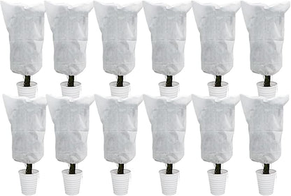 EAONE 12 Pack Plant Covers Freeze Protection, 24x32'' Winter Frosts Cloth for Outdoor Plants
