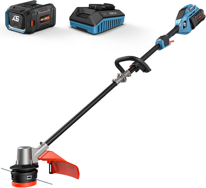 SENIX 16-Inch String Trimmer, 60V Cordless Weed Wacker, Variable Speed, 3.0Ah Battery and Charger