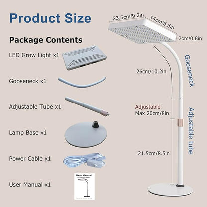 Tabletop Grow Light LED Full Spectrum UV IR, Veg Seed Starting Seedlings Bonsai Houseplant Plant