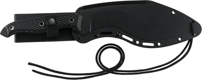 CRKT Clever Girl Kukri Compact Machete: Heavy Duty Powder Coated SK-5 Carbon Steel Blade, Textured