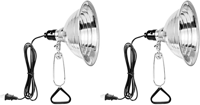 Simple Deluxe Clamp Light with 8.5 Inch Adjustable Aluminum Reflector, Suit for E26 Socket Max 150