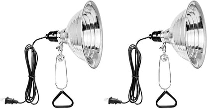 Simple Deluxe Clamp Light with 8.5 Inch Adjustable Aluminum Reflector, Suit for E26 Socket Max 150
