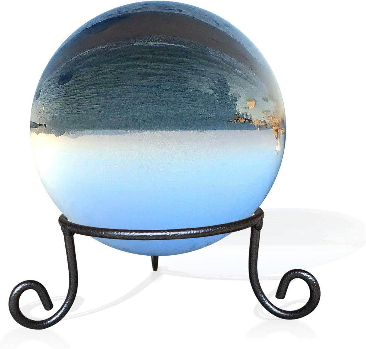 Black Iron Ball Stand - Gazing Globe Stand for Balls, Sphere Holder Wrought Iron Display Stand