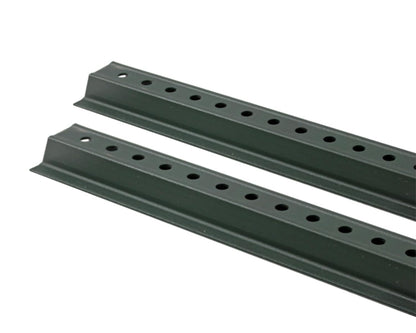 U-Channel Sign Post/Delineator Post, 6-Foot Green Painted, 1.12 lb/ft Steel, Pre-Drilled Holes (2