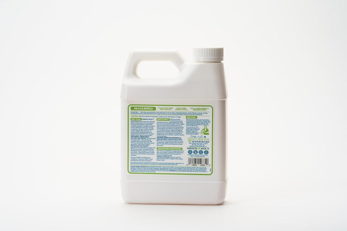 Wondercide - Flea and Tick Spray Concentrate for Yard and Garden with Natural Essential Oils