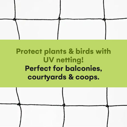 Nylon Mesh Anti Bird Netting [50 X 50] ft - Protect Fruit Trees, Chickens, Gardens & Aviaries