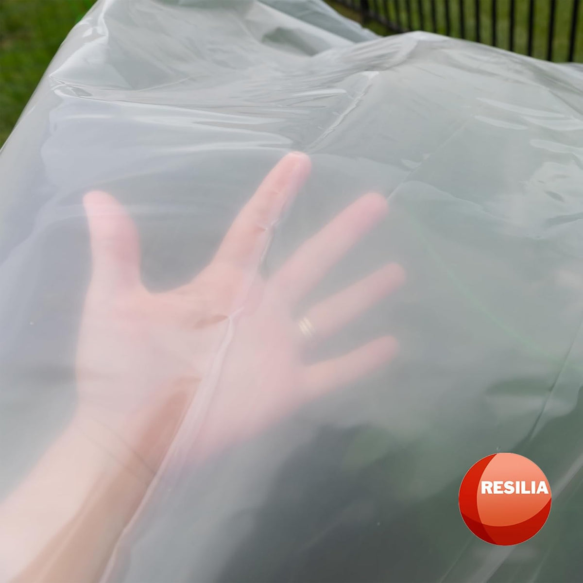 RESILIA Clear Greenhouse Sheeting - UV-Protected, Heavy-Duty Gauge Outdoor Polyethylene Cover for