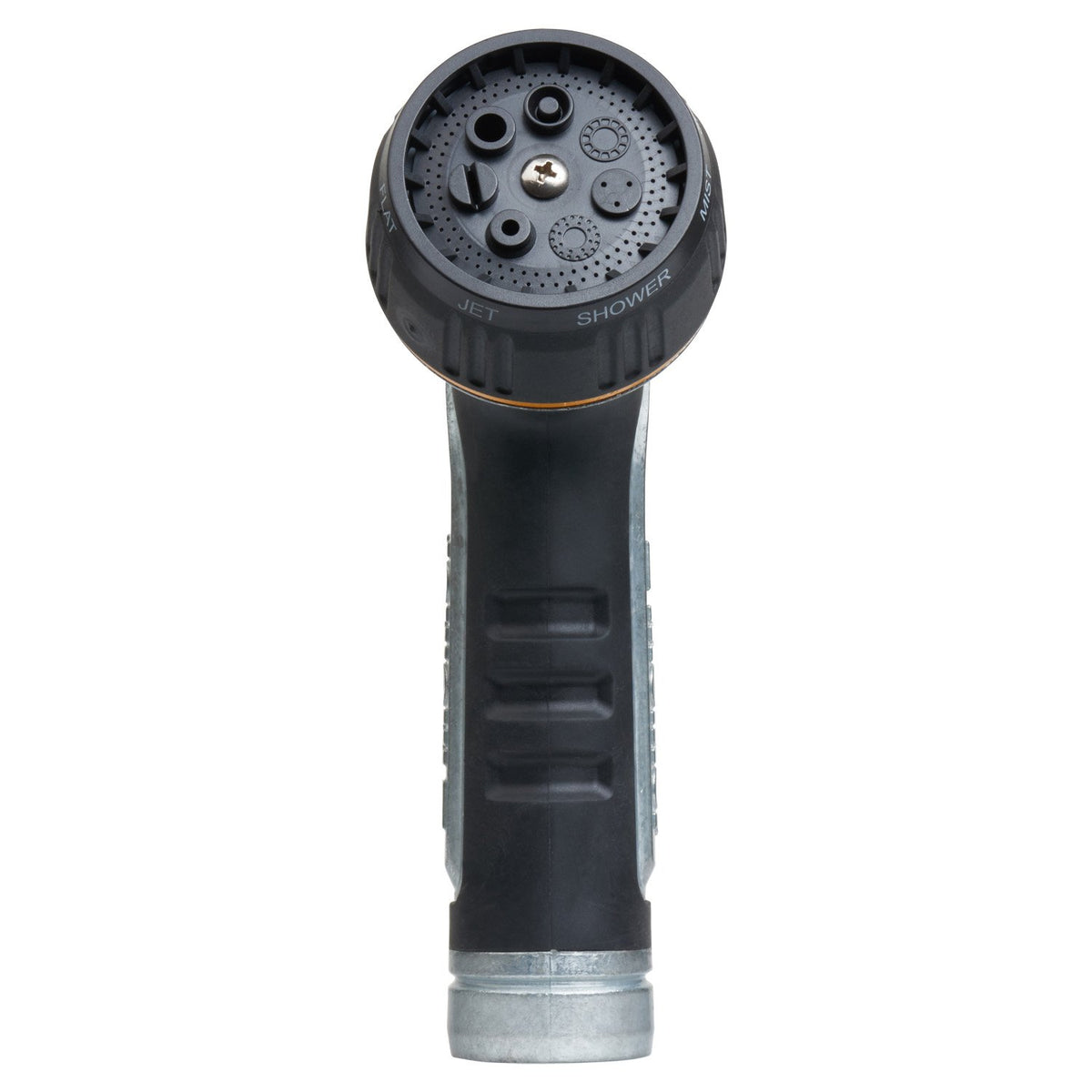 Melnor XT Metal 7-Pattern Hose Nozzle: Rear Trigger, Slip-Resistant Grip