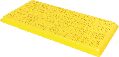 SUNPACK 10" x 20" Heavy Duty Mesh Plastic Seed Starting Tray, Yellow, 1" (Pack of 30) - Ensures
