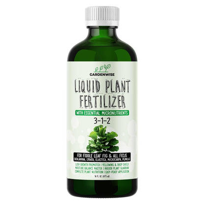 3-1-2 Liquid Fertilizer Concentrate with Micronutrients - Optimal Fiddle Leaf Fig Plant Food, Ideal