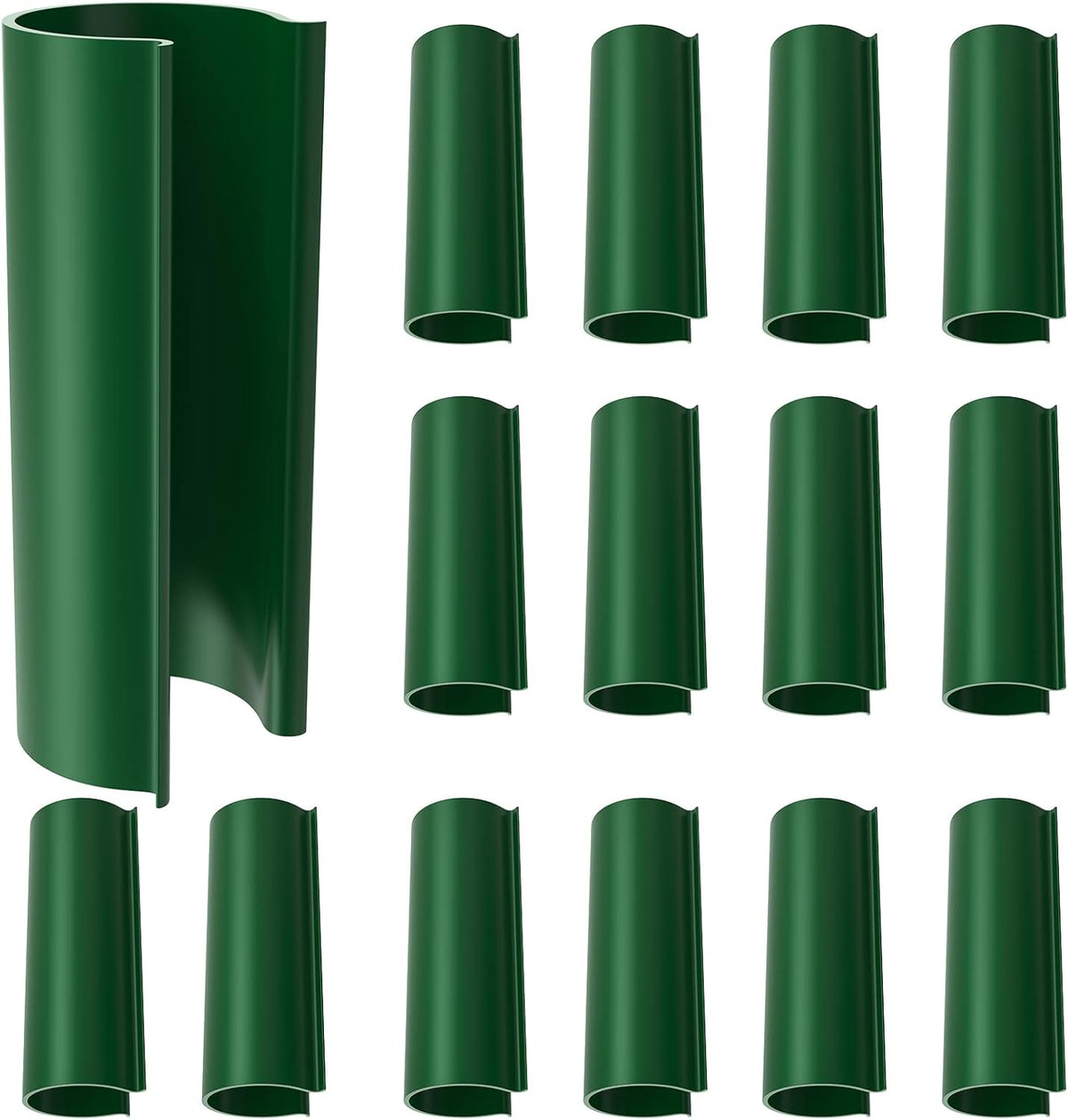 Jetec 16 Pcs PVC Pipe Clamps Greenhouses Strap Clips 2.4 Inches Long Summer PVC Water Pipe Clamps