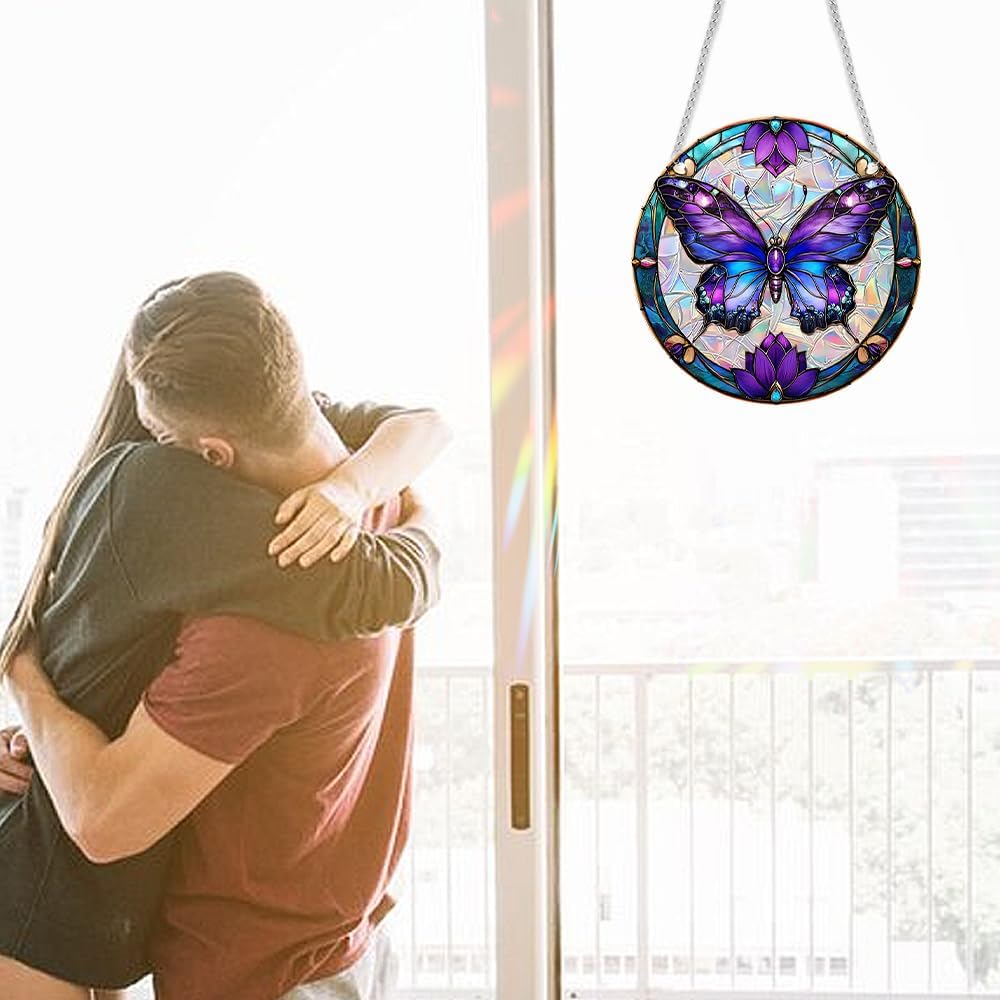 Sun Catchers Indoor Window, Acrylic Rainbow Suncatcher Window Hanging Decoration for Living Room