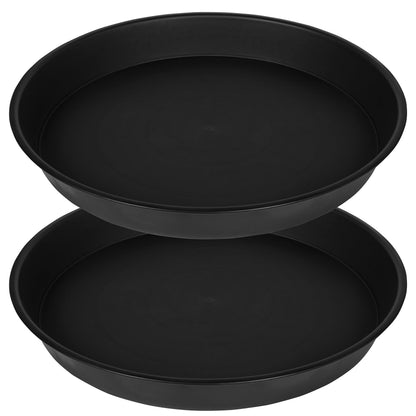 Bleuhome 2 Pack of 14 inch Plant Saucer, Heavy Duty Round Plant Trays for Pots, Plastic Plant Water