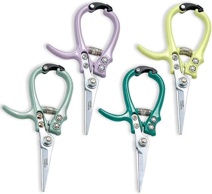 Modern Sprout Pruning Shears - Herb Snipping Scissors- Lightweight Gardening Tools W/Easy Lock