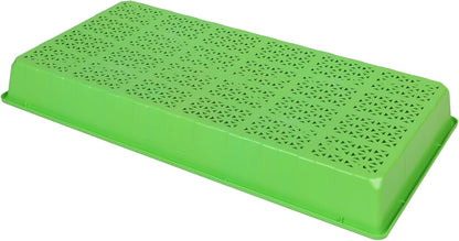 SUNPACK 10" x 20" Heavy Duty Mesh Plastic Seed Starting Tray, Green, 2.3" (Pack of 30) - Ensures