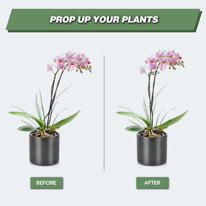 Joyhalo 20 Pack Plant Support Stakes 24 Inch, Plant Stakes, Flower Stakes with 24 Twist Ties