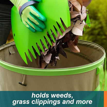 Colwelt Collapsible Leaf Bags 31Gallon, Pop-up Reusable Garden Bag Collapsible for Yard Waste