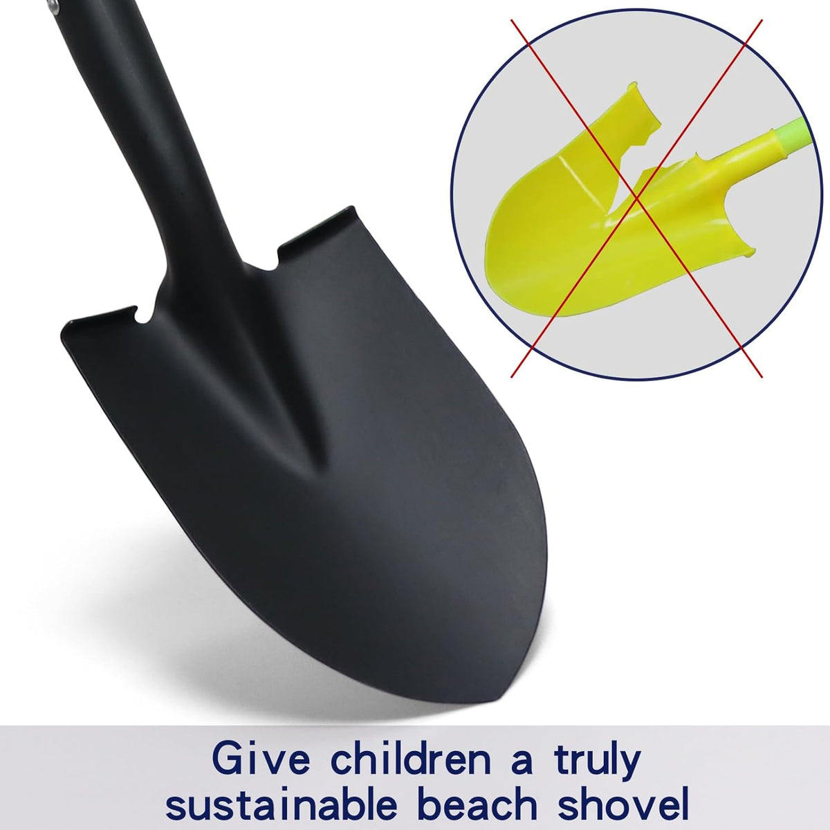 WIKER Kids Shovel,Small Shovels for Digging,Beach Shovels for Kids Heavy Duty,28 Inches,Short