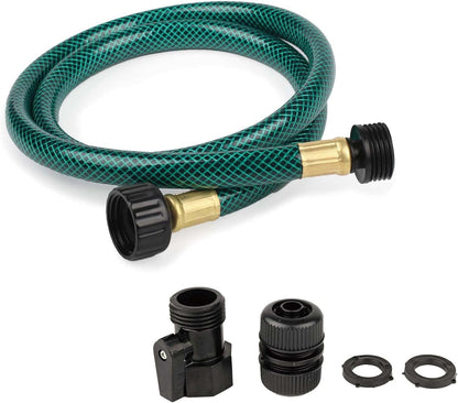 Garden Hose Leakproof for Gardener: 1/2” PVC Water Hoses with GHT Fittings - 3 FT No Kink and