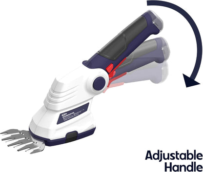QWD Cordless Hedge Trimmer 7.2V, 4" Cordless Shear and 8" Shrubber Trimmer, 2 in 1 (Type-C) for
