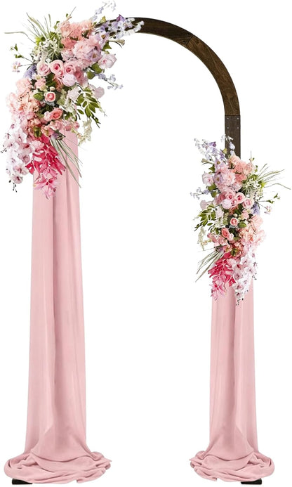 6.89 ft Wooden Wedding Arch – Large Balloon Arch Backdrop Stand, Wood Arch Arbor Arch Frame for