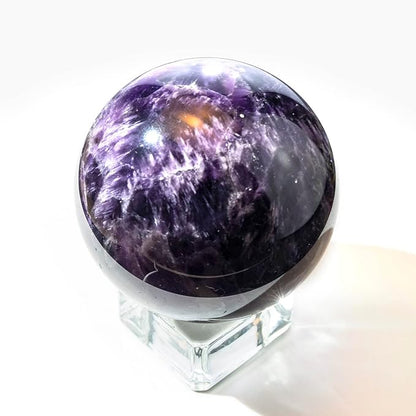 5-6cm/1.96-2.36inch Natural Amethyst Sphere Crystal Ball Hand Polished Decorative Sphere Healing