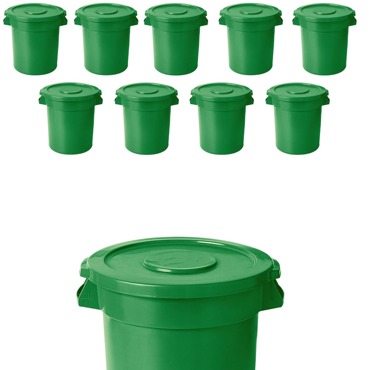 20 Gallon Trash Can With Lid Round Ingredient Storage Containers Recycling Bin Kitchen Garbage Can